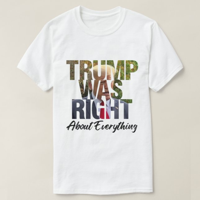 USA:s president Trump T-shirt design 2024 (Design framsida)