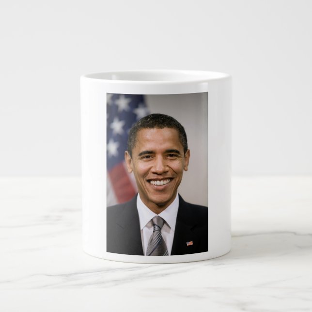 USA:s president Valect Barack Obama Jumbo Mugg (Framsidan)