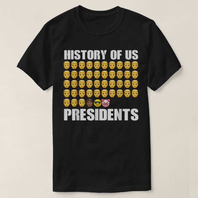USA:s presidenter 46:e Stängda presidenten Bide T Shirt (Design framsida)