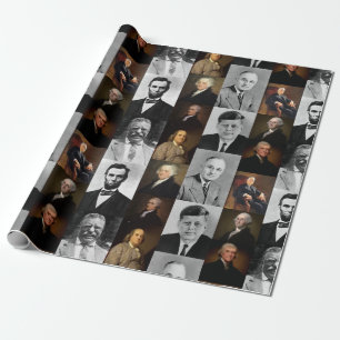 USA:s presidenter Plus Hamilton och Franklin Histo Presentpapper