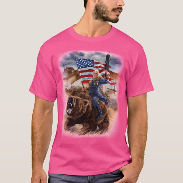 USA:s republikanska president Donald Trump Bygger  T Shirt (Framsida)