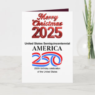 USA:s semikvincennium: Nyår 2026 Helgkort