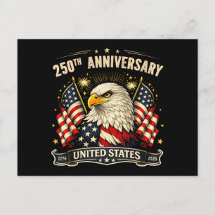 USA:s självständighet 250-årsjubileum 1776 2026 Pa Vykort