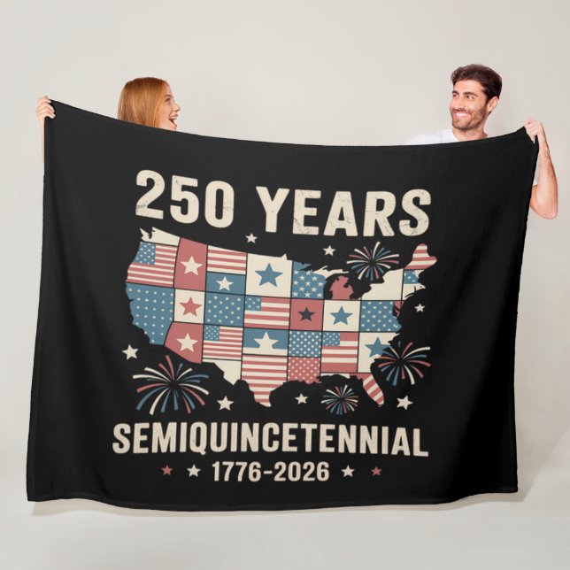 USA:s självständighet 250-årsjubileum Fleecefilt (På plats)