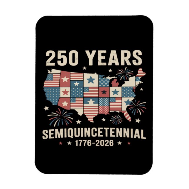 USA:s självständighet 250-årsjubileum Magnet (Vertikal)