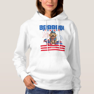 USA:s självständighet, Golden Retriever Lycklig 4 T Shirt