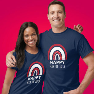 USA:s självständighetsdag 4:e juli Amerikanskt reg T Shirt