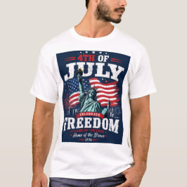 USA:s självständighetsdag 4 juli patriotisk T Shirt