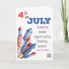 USA:s självständighetsdag - Citat Kort