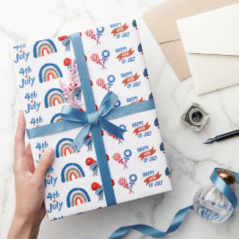 USA:s självständighetsdag presentinslagspapper mön Presentpapper