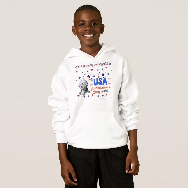 USA:s självständighetsdag T Shirt (Hel framsida)
