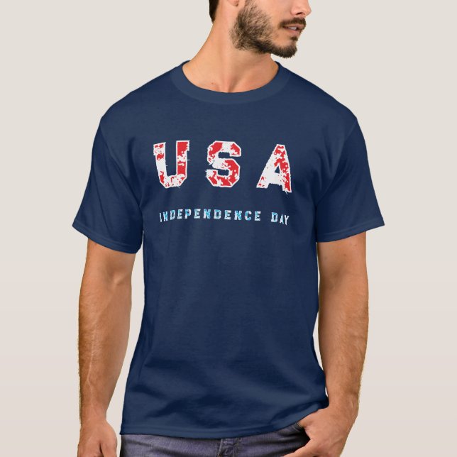USA:s självständighetsdag t-shirt (Framsida)