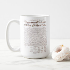 USA:s självständighetsförklaring Kaffemugg