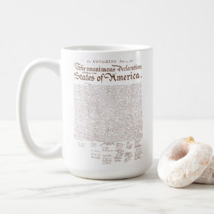 USA:s självständighetsförklaring Kaffemugg