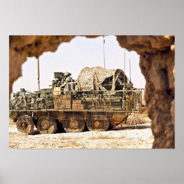 USA:s soldater bedriver stridspatruller i Afghanis Poster (Framsidan)