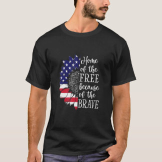 USA:s solroshem, fria och Modiga T Shirt
