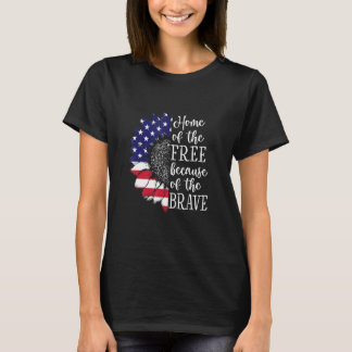 USA:s solroshem, fria och Modiga T Shirt