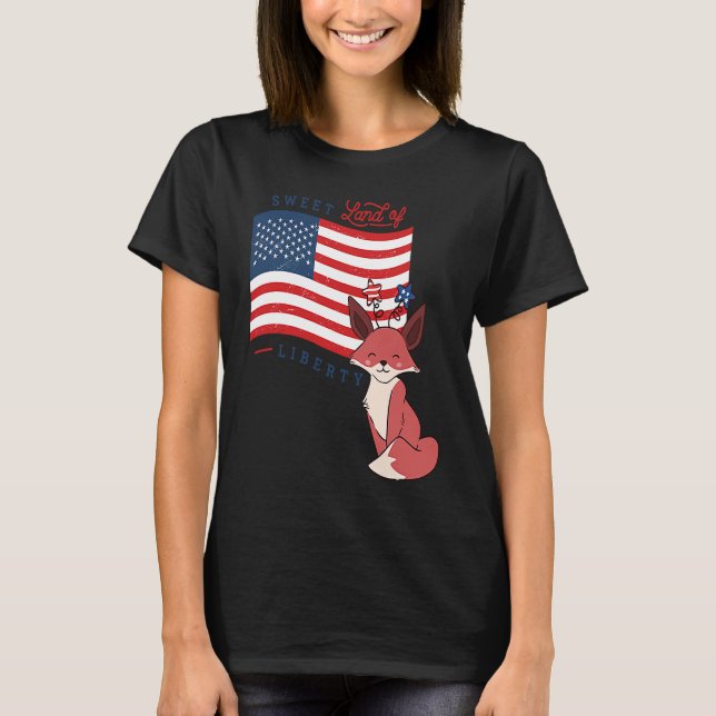 USA: S Sötland landfridsdjur T Shirt (Framsida)