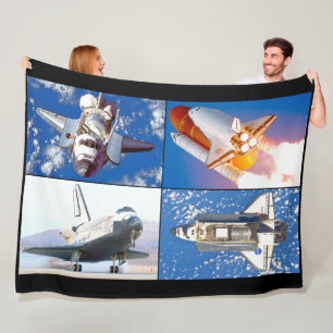 USA:S SPACE SHUTTLE-UPPTÄCKNING FLEECEFILT