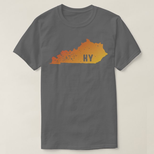 USA:s statsklod Frimärke karta i Kentucky KY brev  T Shirt (Design framsida)