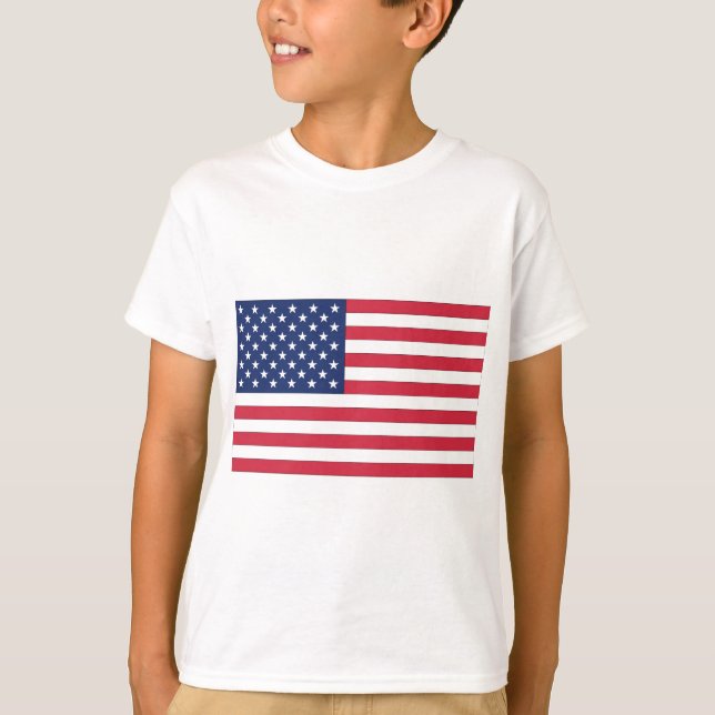 USA:s stjärn- och randflagga T-shirt (Framsida)