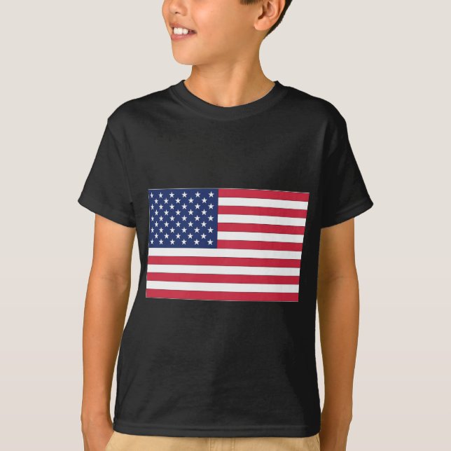 USA:s stjärn- och randflagga T-shirt (Framsida)