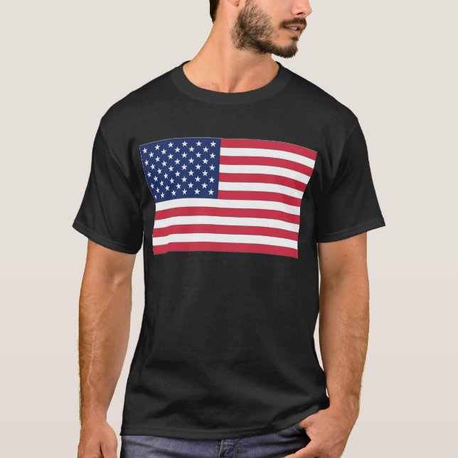 USA:s stjärn- och randflagga T-shirt (Framsida)
