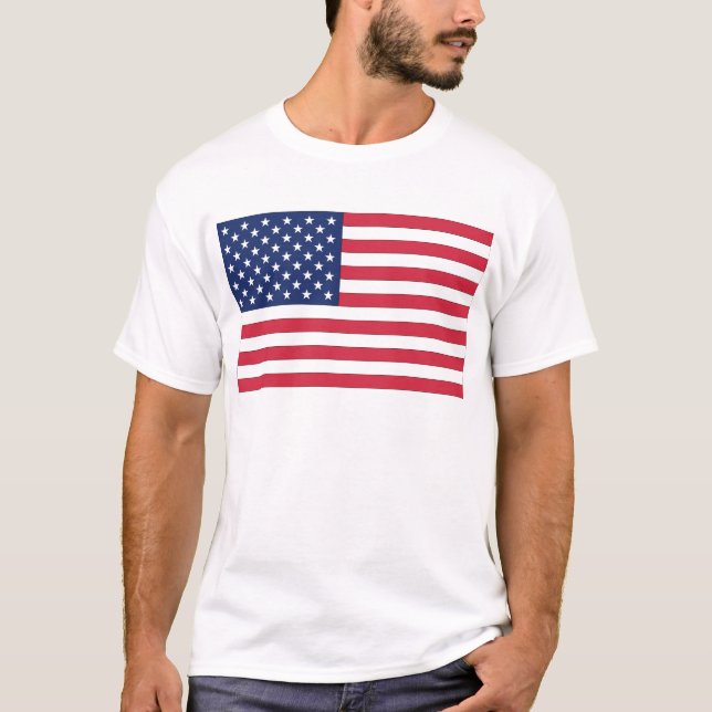 USA:s stjärn- och randflagga Tee Shirt (Framsida)