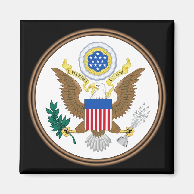 USA:s stora sigill Magnet (Framsidan)