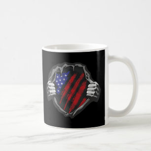 USA:s superhjälte Costume Flagga Kaffemugg