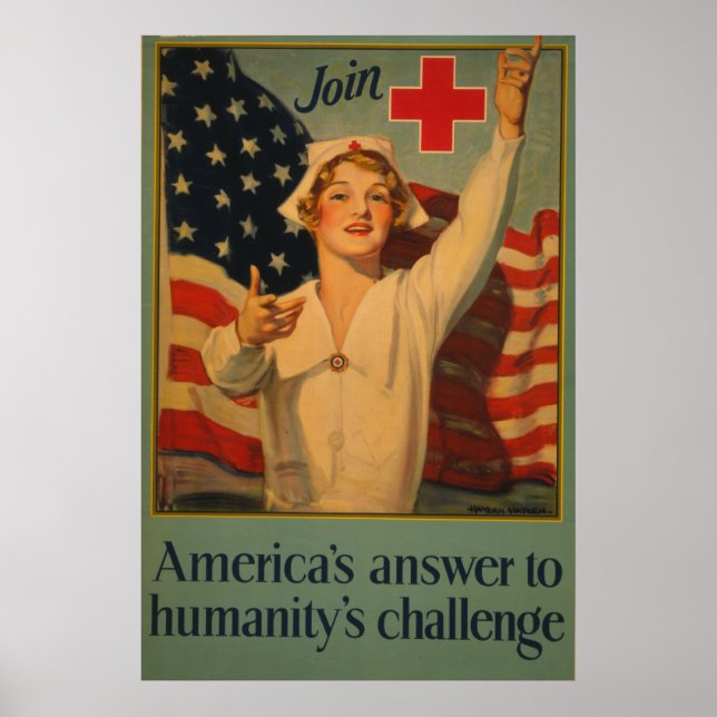 USA:s svar på mänsklighetens utmaning Poster (Framsidan)
