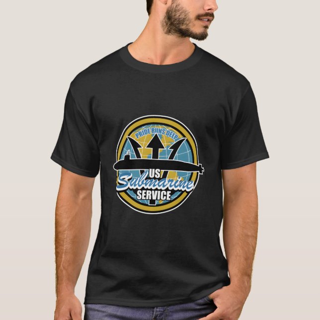 USA:s ubåt-tjänst T Shirt (Framsida)