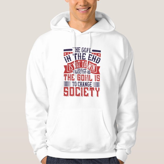 USA:s val - målet är att förändra samhället Hoodie (Framsida)