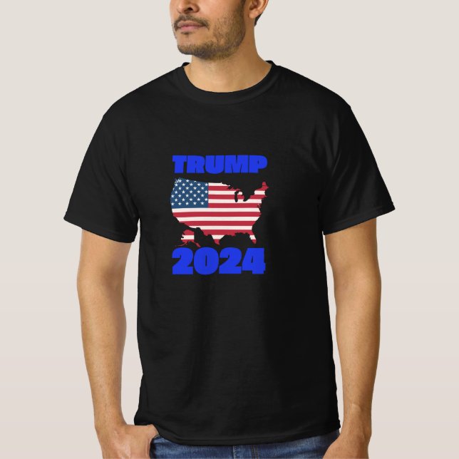 USA:s valår 2024 Trump Republican Supporter T Shirt (Framsida)