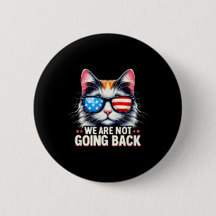 USA:s valdag 2024 Amerikanska Flagga Katt vi inte Knapp
