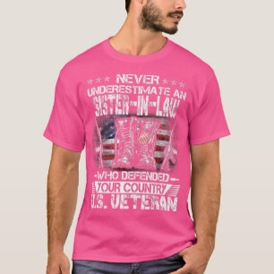 USA:s veteransisterIn Law Veterans Day USA Patriot T Shirt