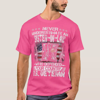 USA:s veteransisterIn Law Veterans Day USA Patriot T Shirt