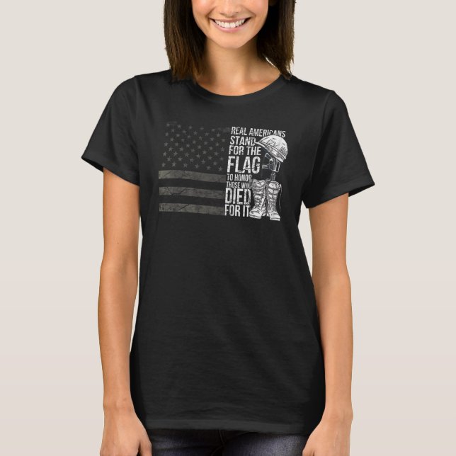 USA:s veteranska veterandag USA Patriot 3 T Shirt (Framsida)