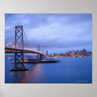 USA, San Francisco, City skyline med Golden 2 Poster