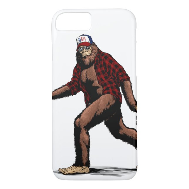 USA Sasquatch Case-Mate iPhone Skal (Baksida)