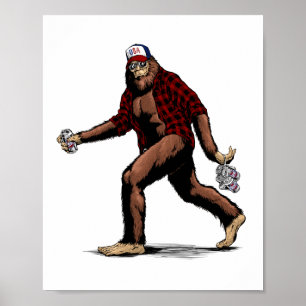 USA Sasquatch Poster