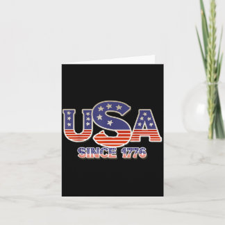 USA Sedan 1776 Flagga Amerikansk Självständighet 4 Kort