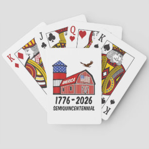 USA Semiquincentenial 250-årsdagen 1776-2026 Casinokort