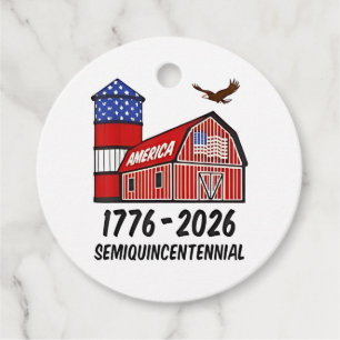 USA Semiquincentenial 250-årsdagen 1776-2026 Gåvor Etiketter