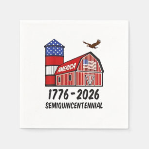 USA Semiquincentenial 250-årsdagen 1776-2026 Pappersservett