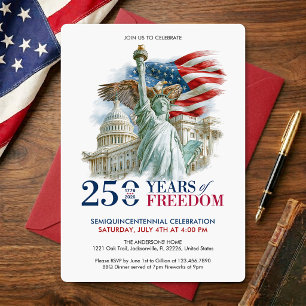 USA Semiquincentennial 250 år av Amerikas frihet Inbjudningar