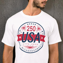USA Semiquincentennial Amerikanska 250-årsjubileum T Shirt