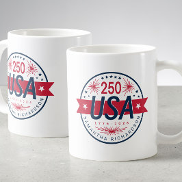 USA Semiquincentennial Amerikas 250-årsjubileum Kaffemugg
