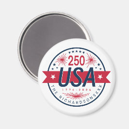 USA Semiquincentennial Amerikas 250-årsjubileum Magnet
