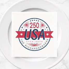 USA Semiquincentennial Amerikas 250-årsjubileum Pappersservett